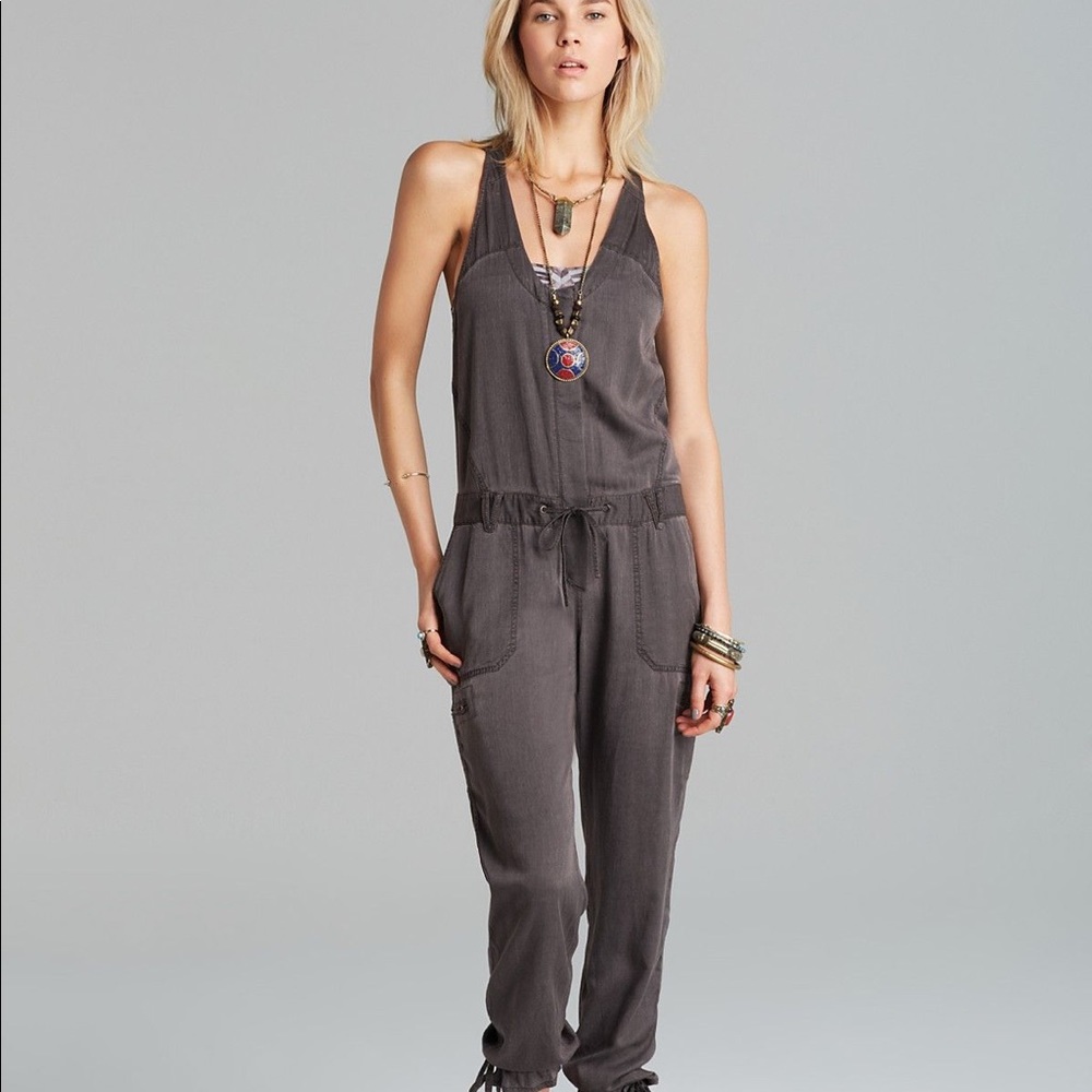 Free People Gray Jumpsuit
